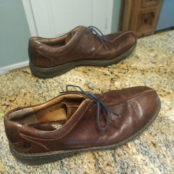 Born Men's Ridgeway Split Toe Pebbled Leather Lace Up Oxford US 13 M H 11806 - Picture 6 of 12